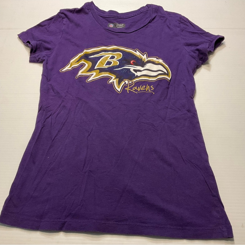Baltimore Ravens T Shirt Women Sz S Purple Cotton Team Apparel